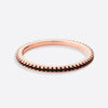 Black Diamond Eternity Ring - Rose Gold